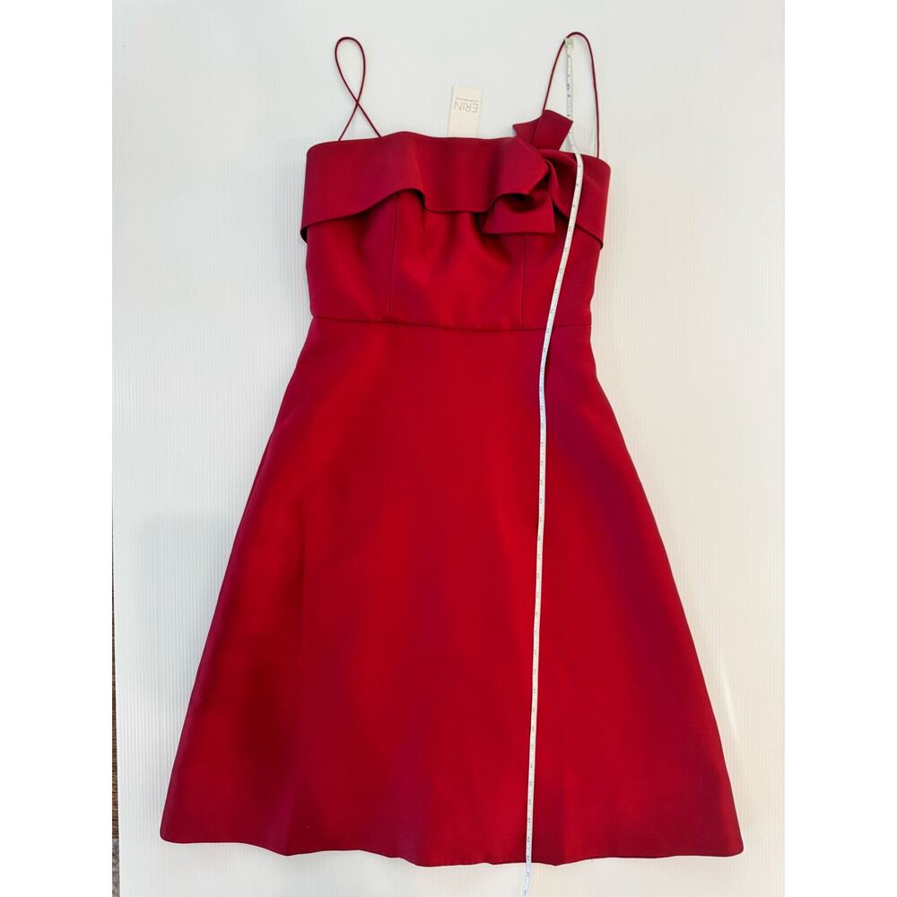 Erin Fetherston Ruscha Strapless Fit Flare Dress Bow NWT 10 Red Holiday Event - Picture 10 of 16